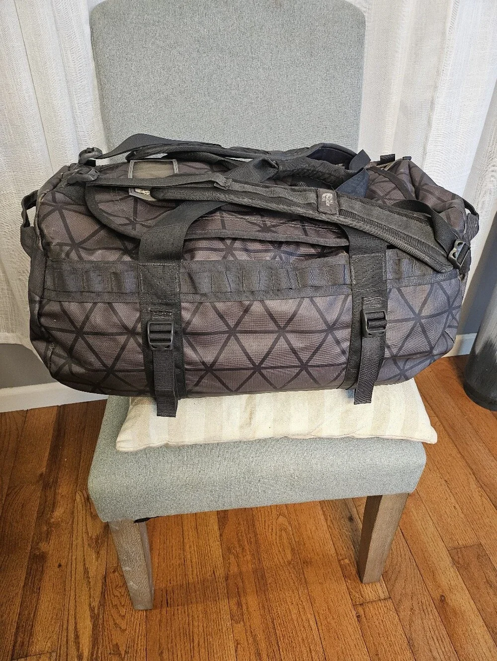 The North Face Men’s Charcoal Patterned Duffel Bag